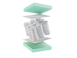 Boxspringcombinatie, M-Ray, Valencia Deluxe, Zwart